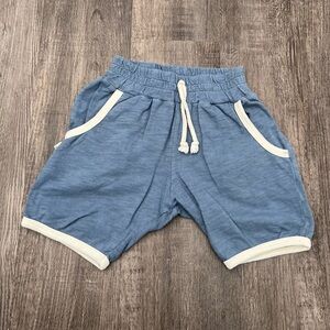 Childhoods Clothing Retro Blue Kids Shorts with White Trim